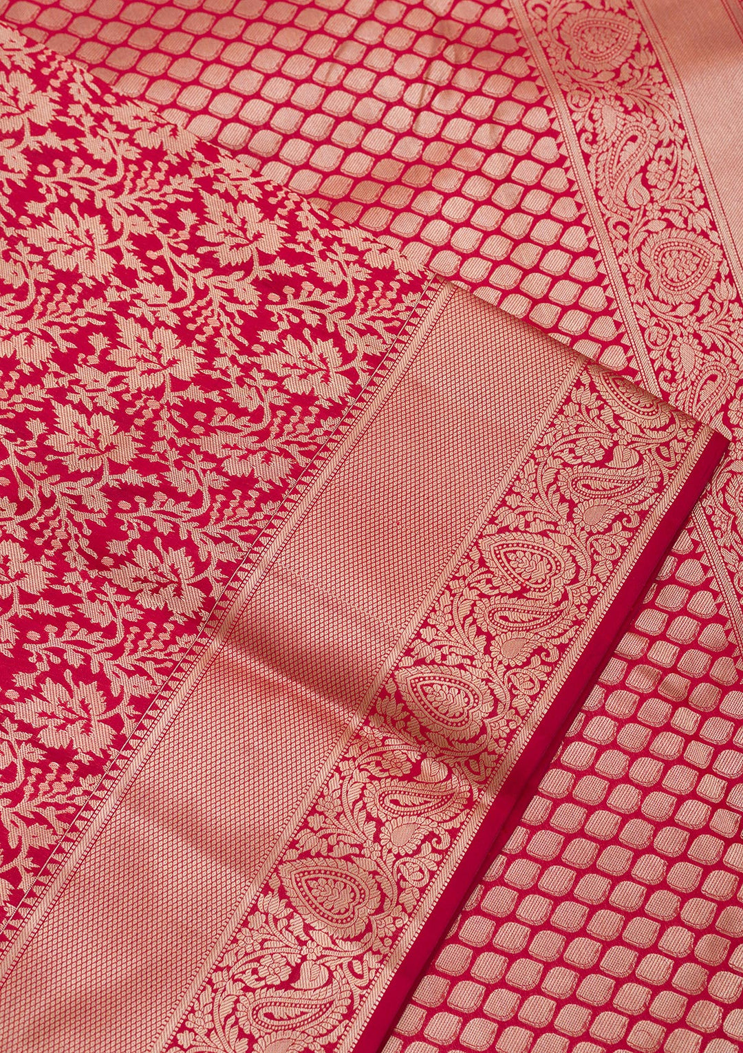 Maroon Zariwork Pure Silk Saree