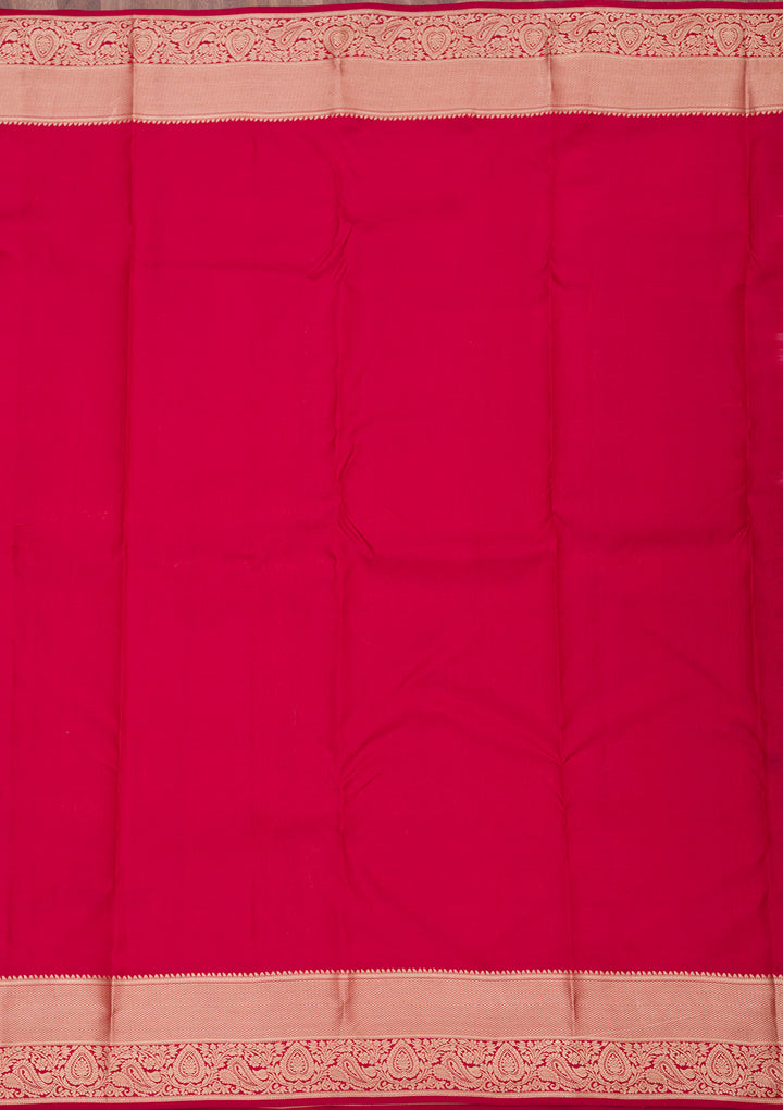 Maroon Zariwork Pure Silk Saree