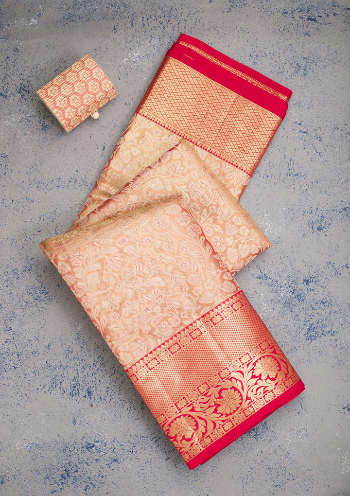 Gold Zariwork Pure Silk Saree