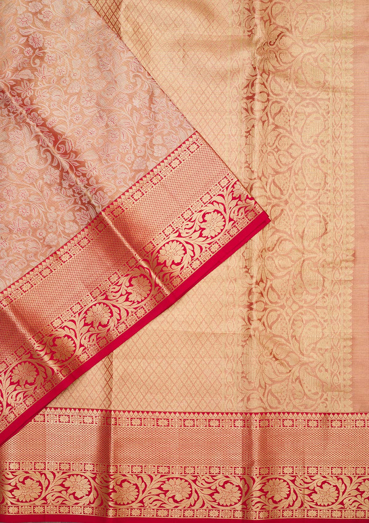 Gold Zariwork Pure Silk Saree