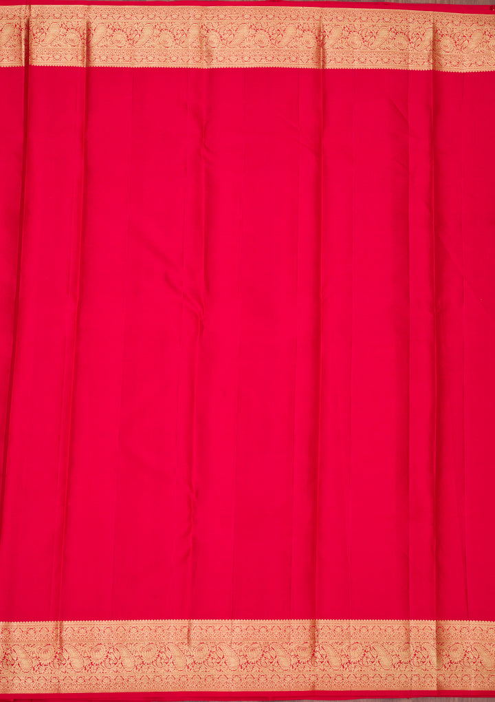 Red Zariwork Pure Silk Saree