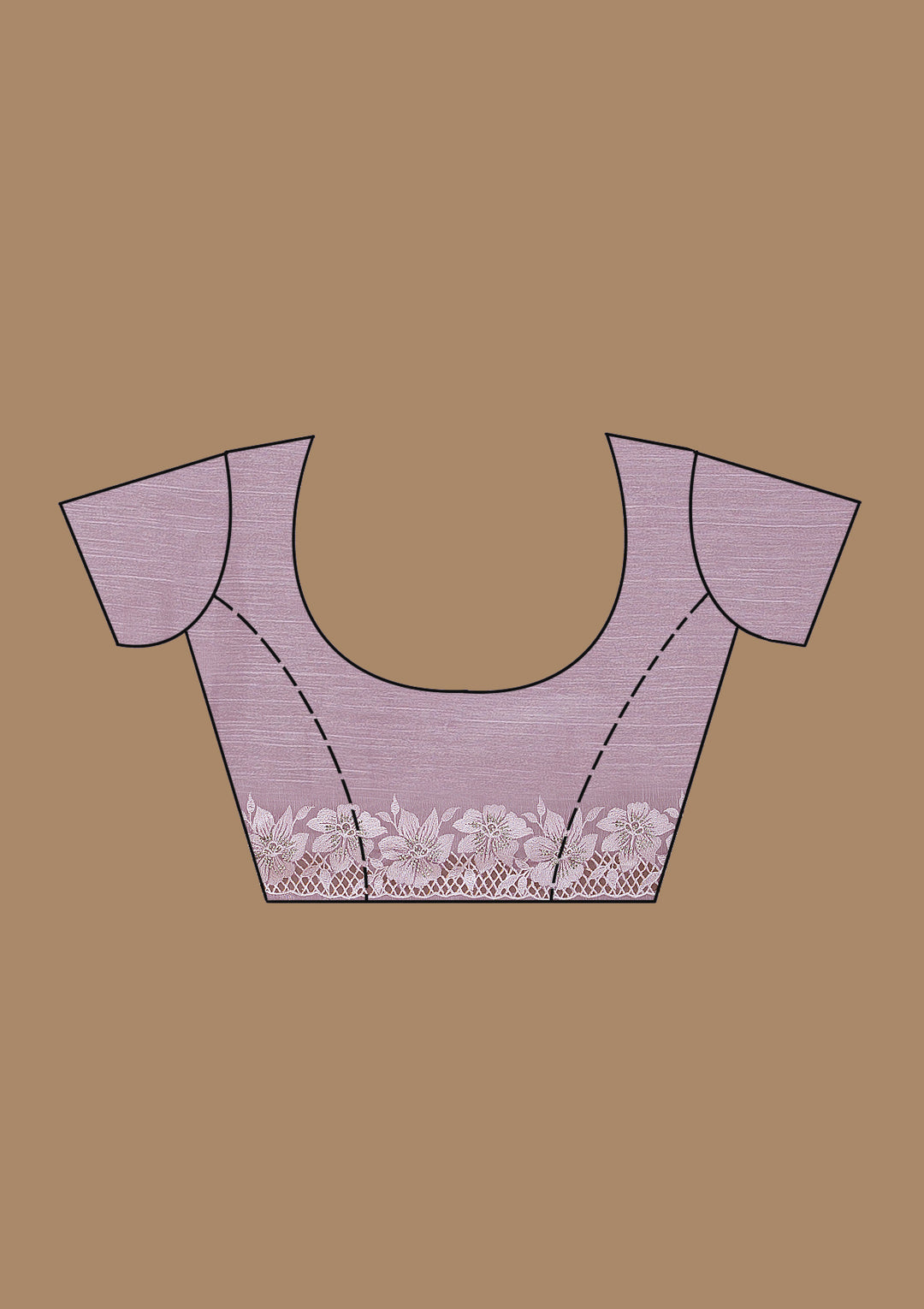 Lavender Stonework Tissue Saree
