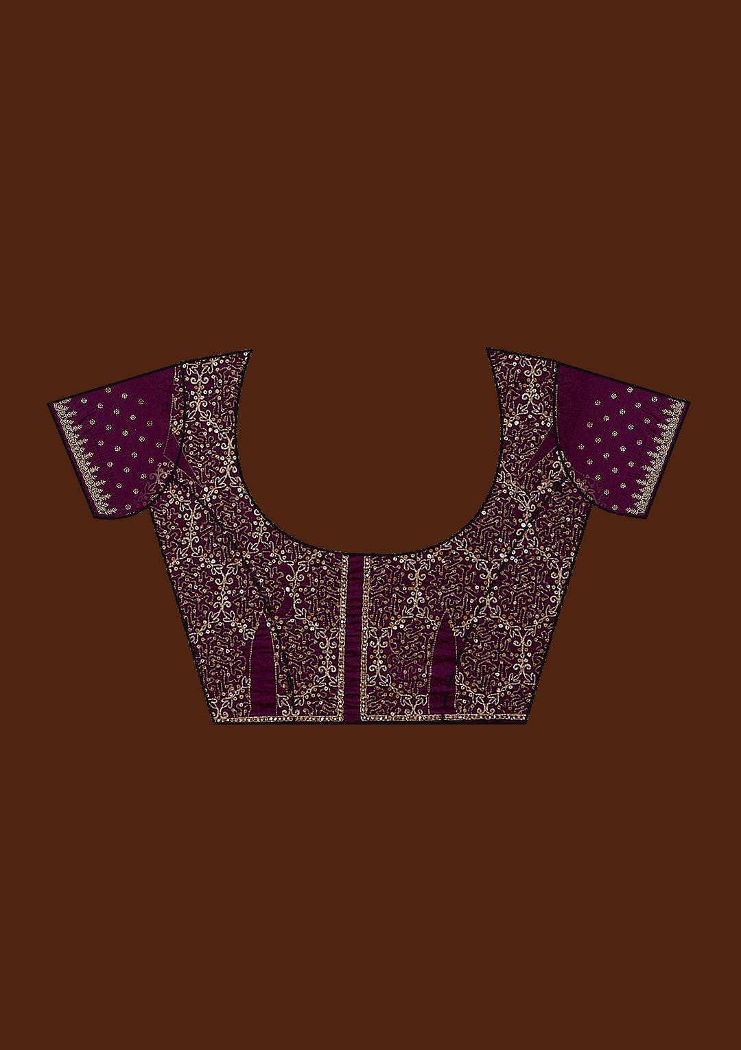 Onion Pink Sequins Tissue Saree
