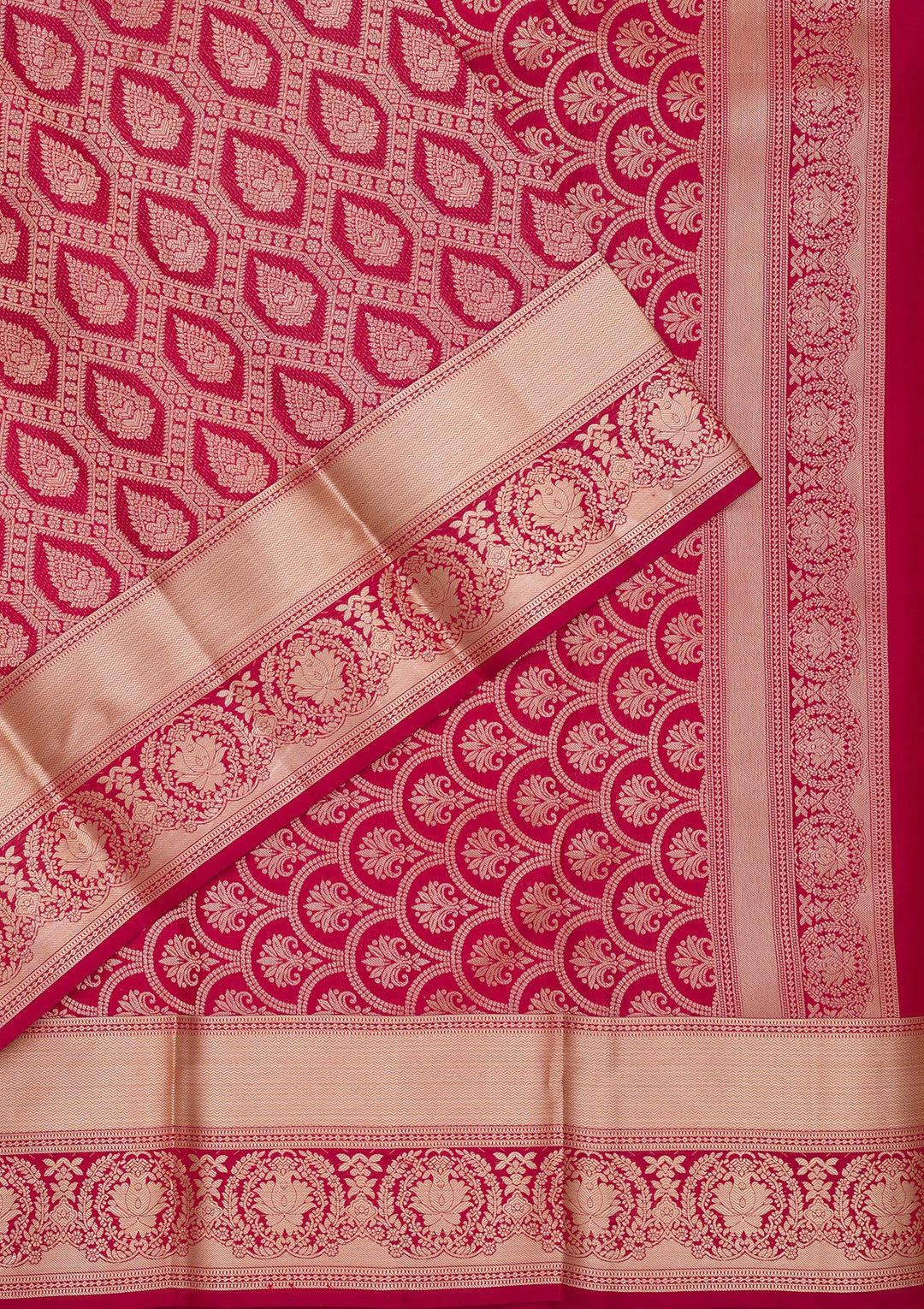 Maroon Zariwork Pure Silk Saree