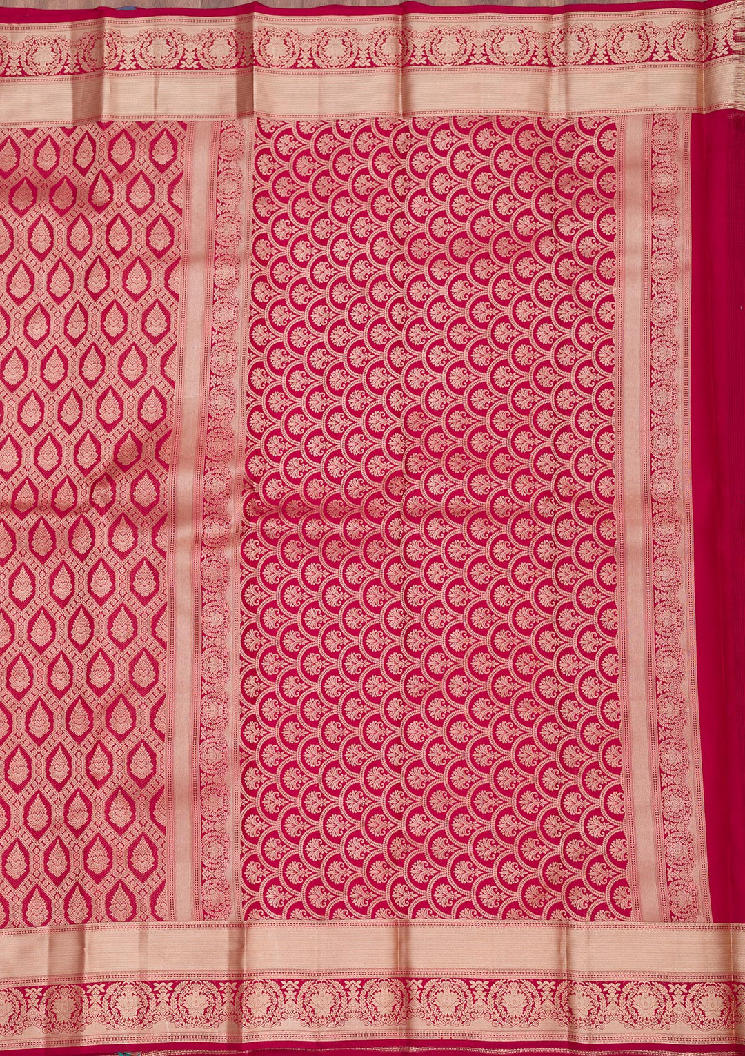 Maroon Zariwork Pure Silk Saree