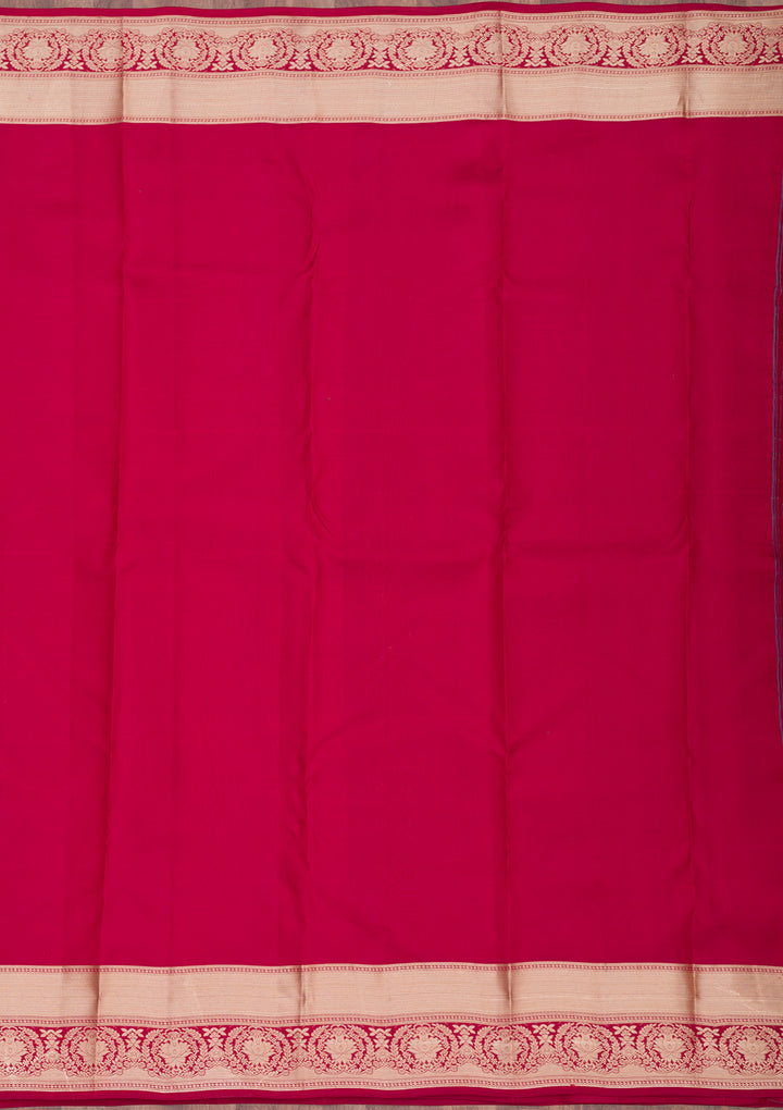 Maroon Zariwork Pure Silk Saree