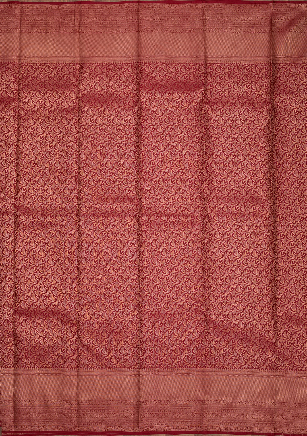 Maroon Zariwork Pure Silk Saree
