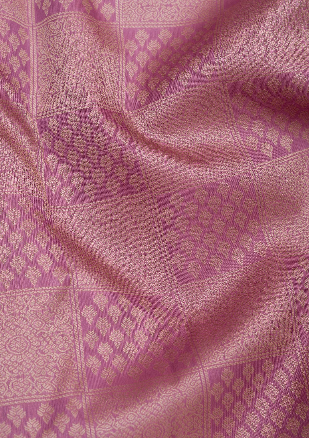 Mauve Zariwork Pure Silk Saree