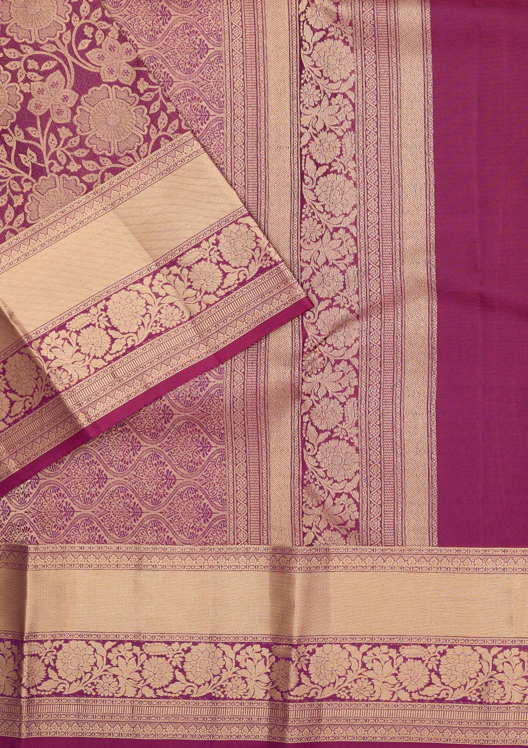 Wine Zariwork Pure Silk Saree