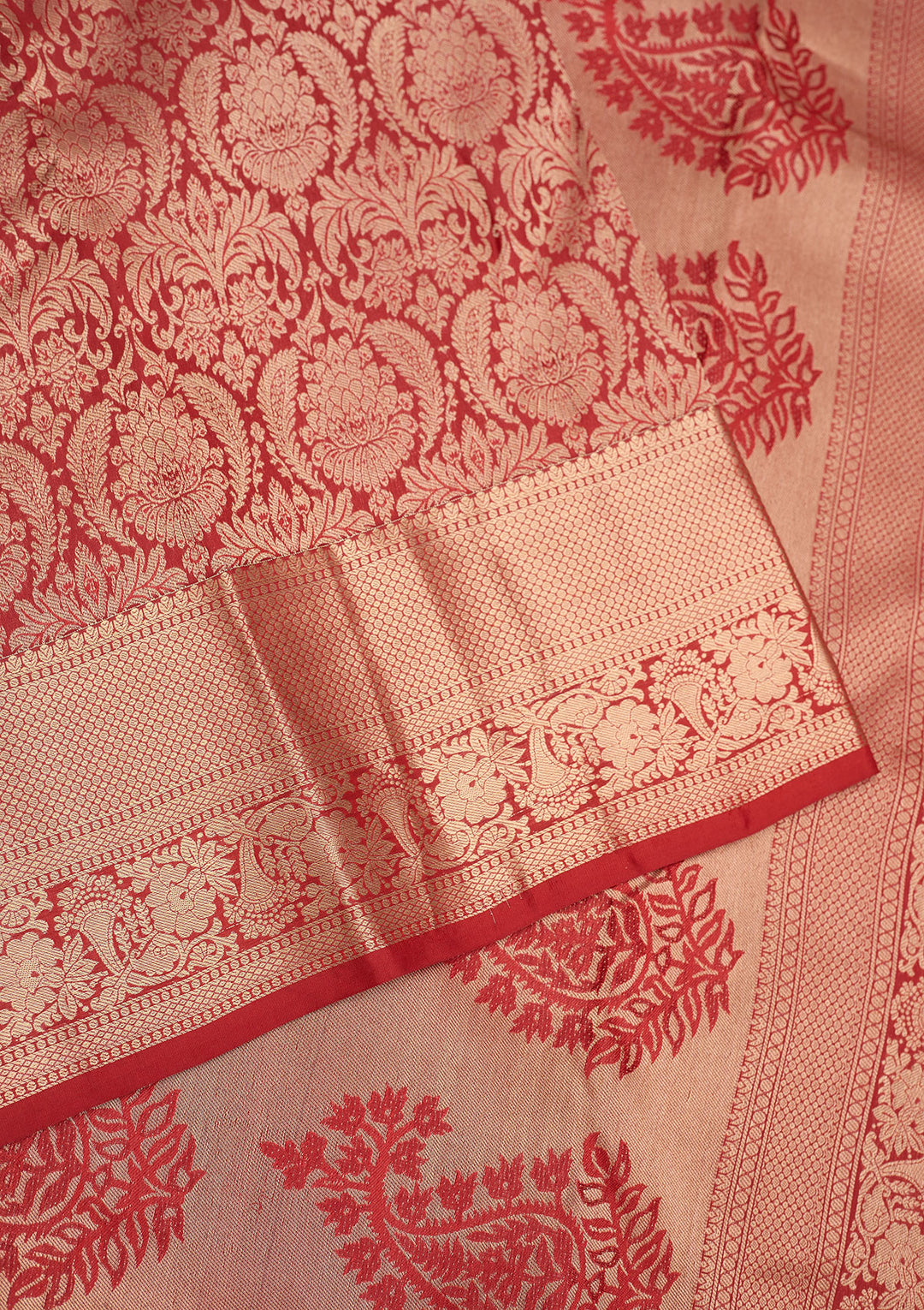 Red Zariwork Pure Silk Saree
