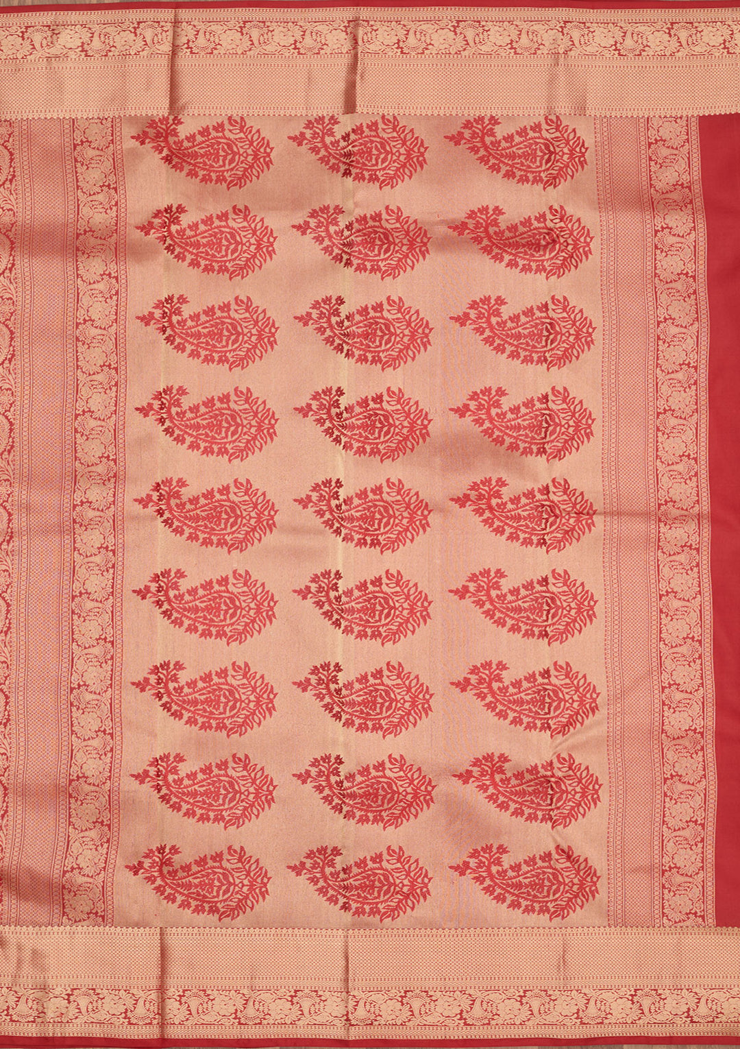 Red Zariwork Pure Silk Saree