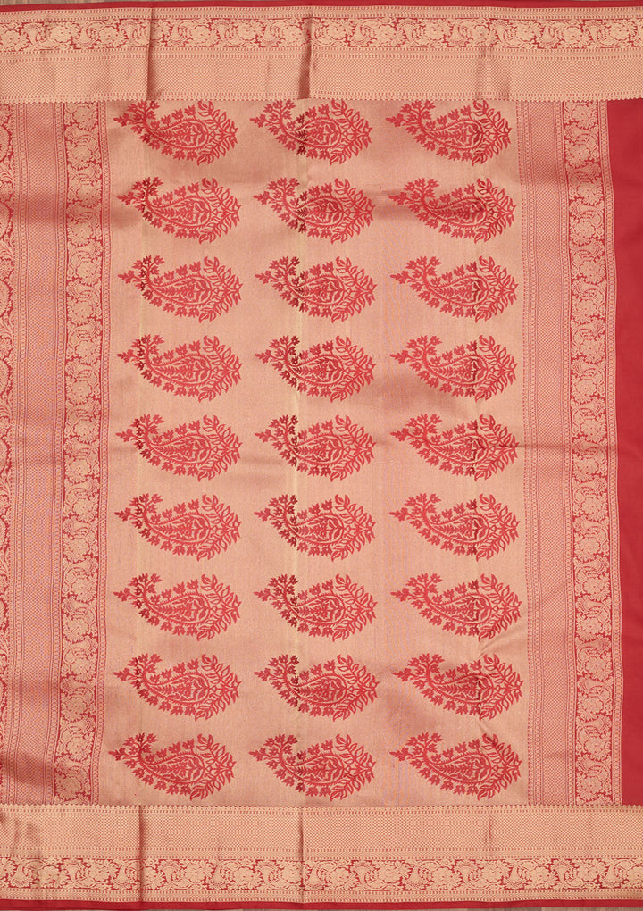 Red Zariwork Pure Silk Saree