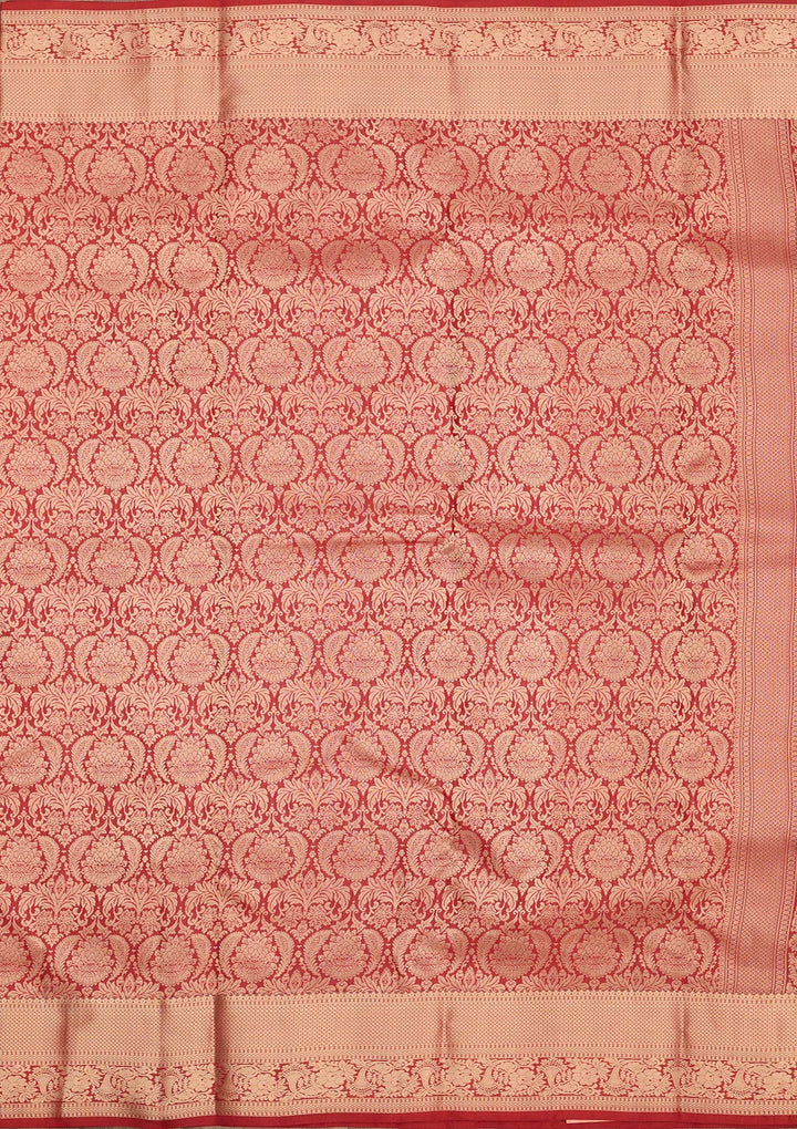 Red Zariwork Pure Silk Saree