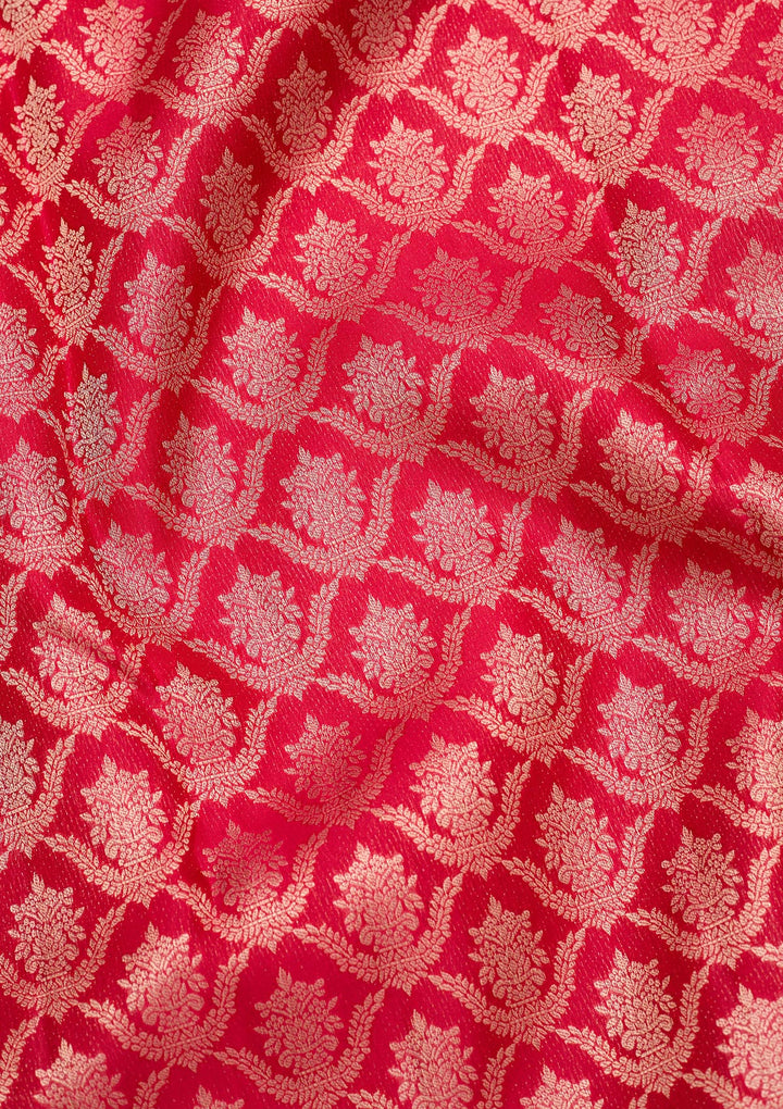 Maroon Zariwork Pure Silk Saree