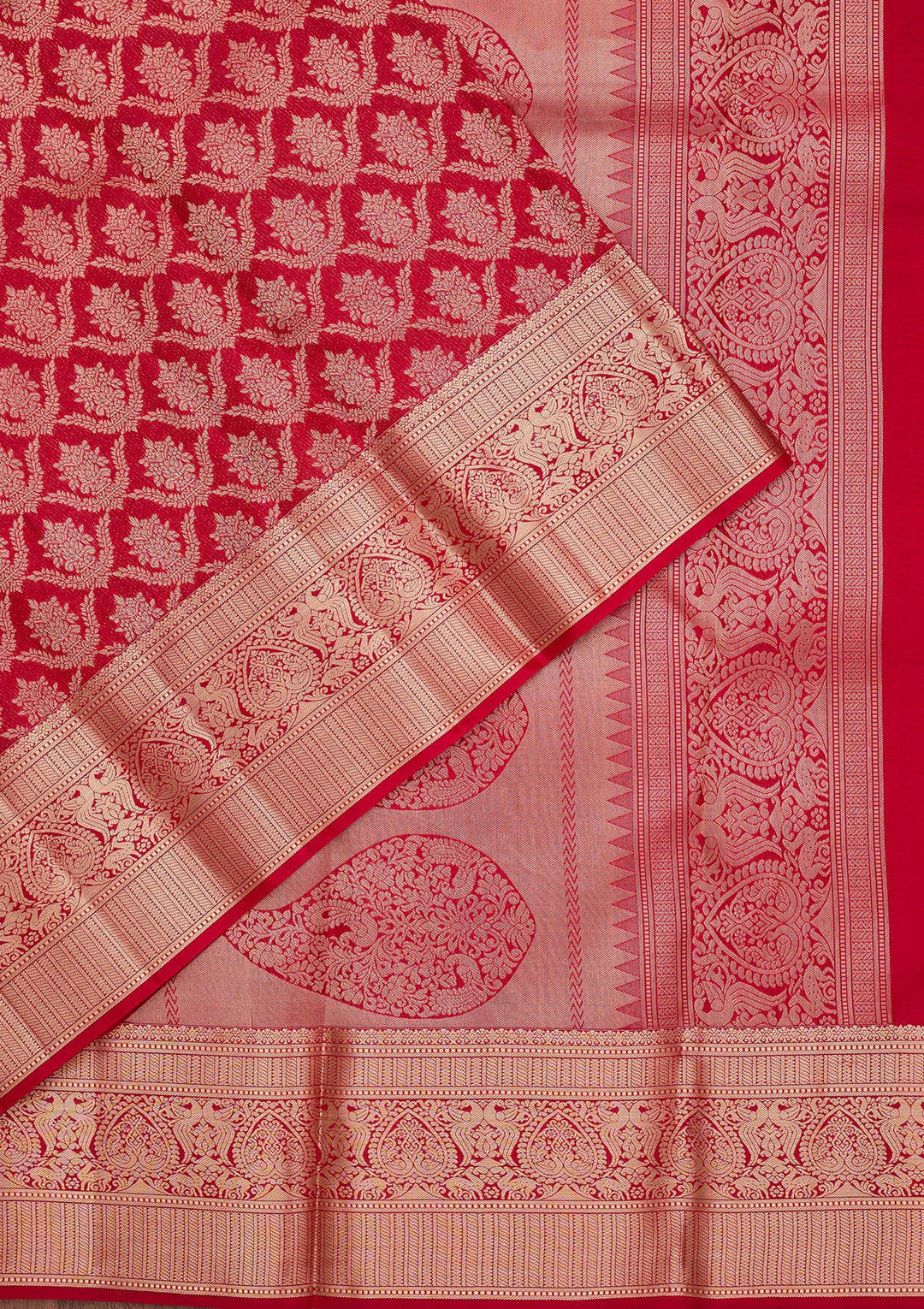 Maroon Zariwork Pure Silk Saree