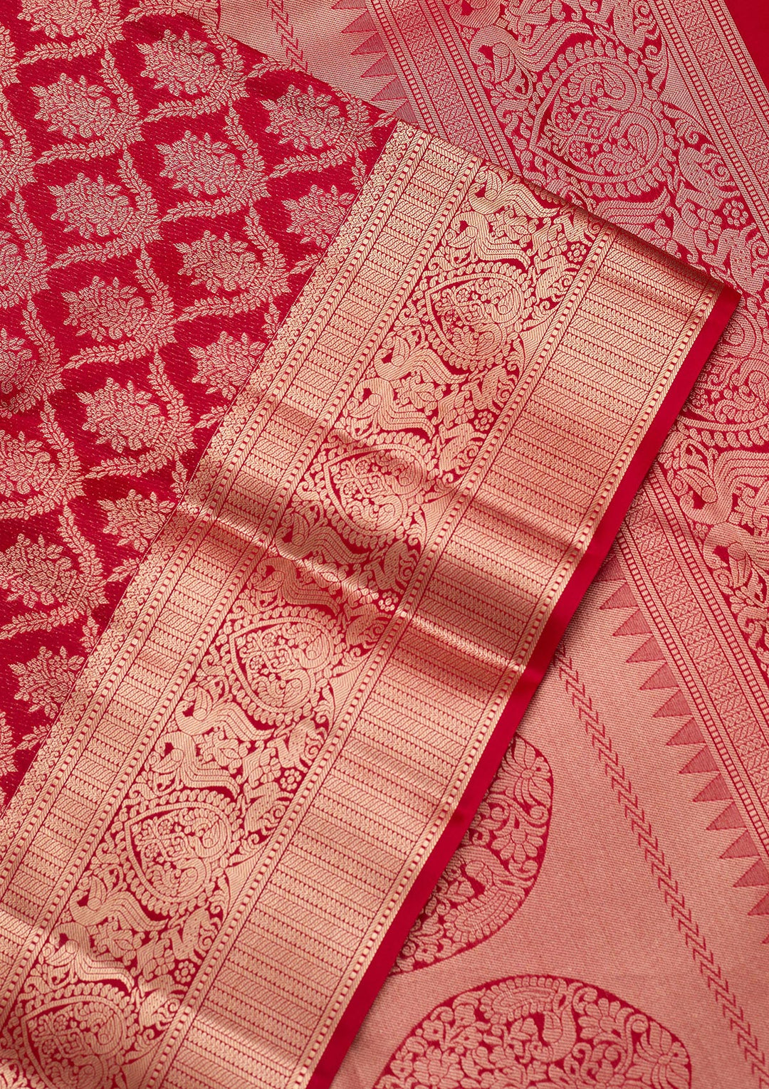 Maroon Zariwork Pure Silk Saree