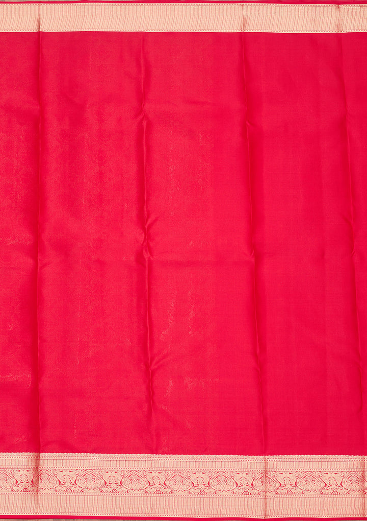 Maroon Zariwork Pure Silk Saree