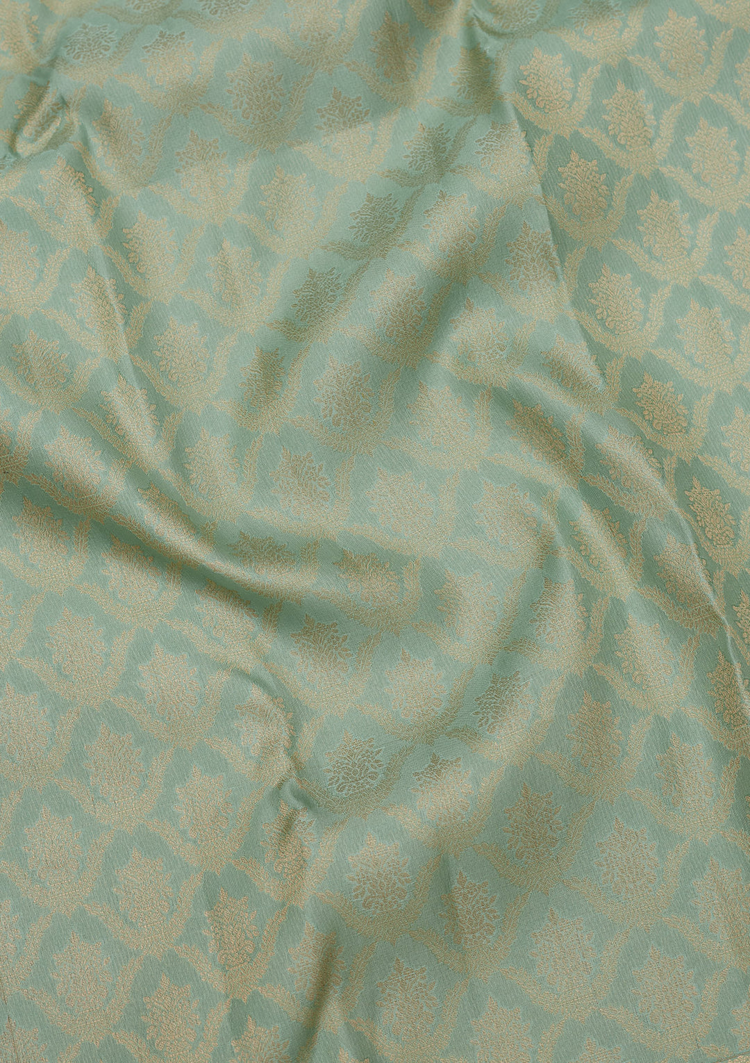 Sea Green Zariwork Pure Silk Saree
