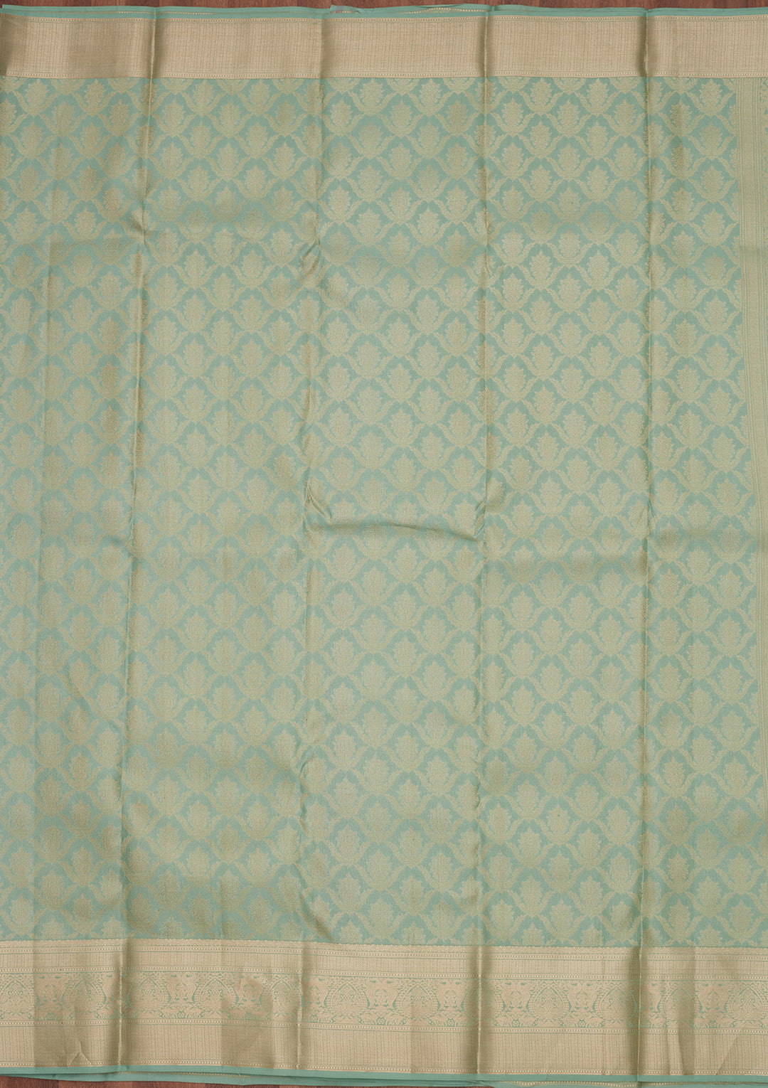 Sea Green Zariwork Pure Silk Saree