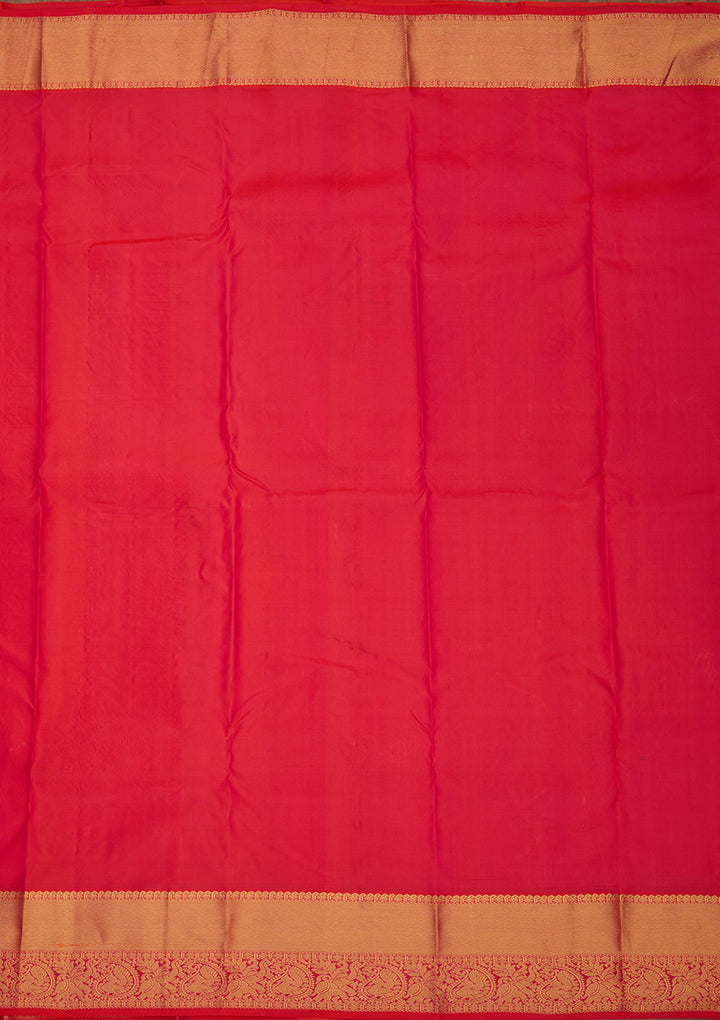 Cream Zariwork Pure Silk Saree