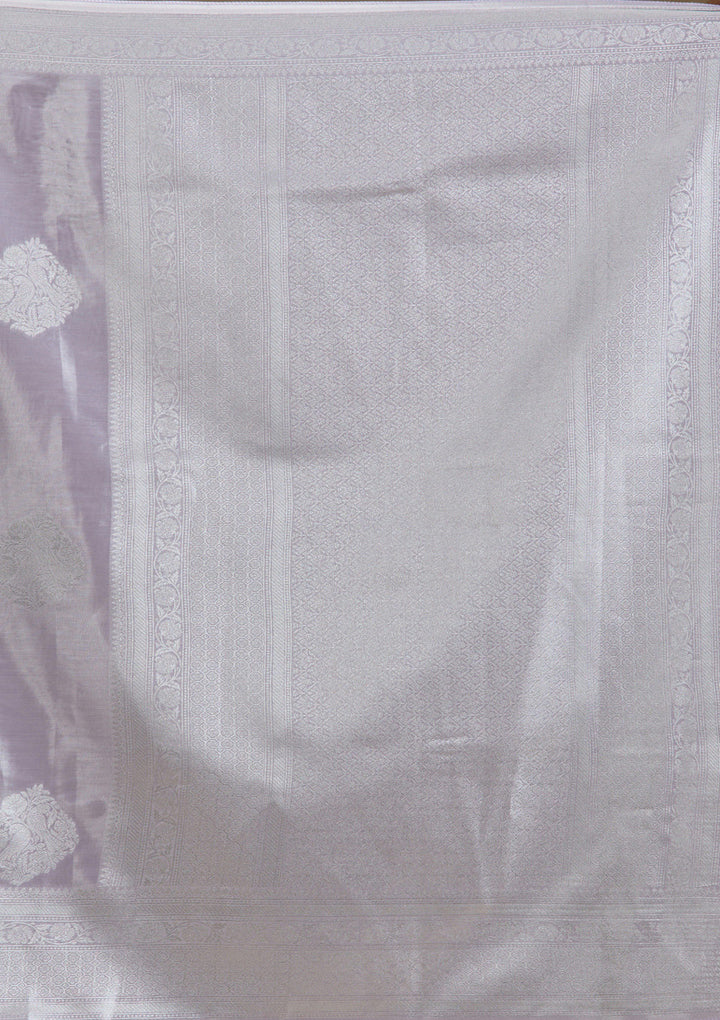 Lavender Zariwork Tissue Saree