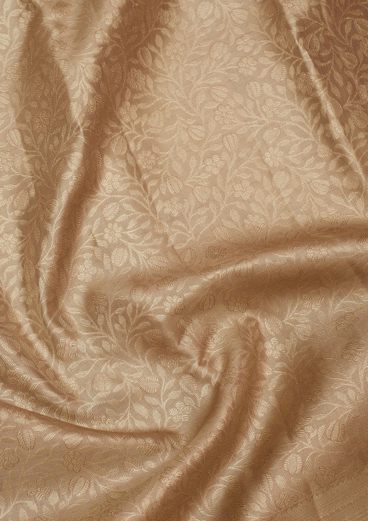 Grey Zariwork Pure Silk Saree