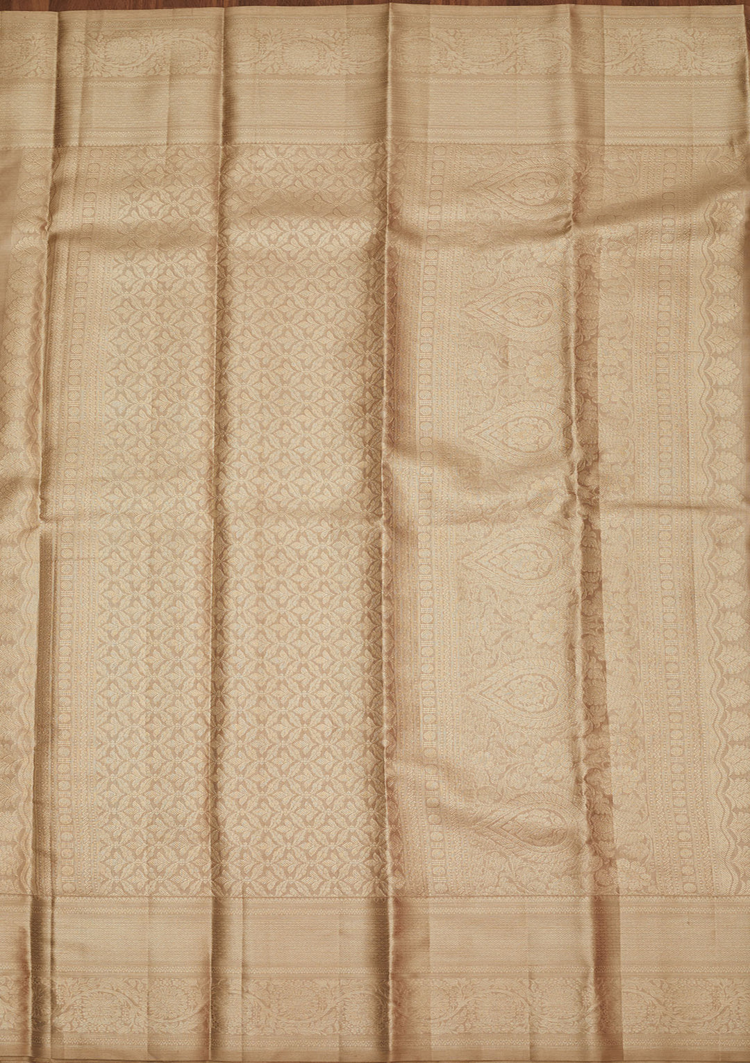 Grey Zariwork Pure Silk Saree