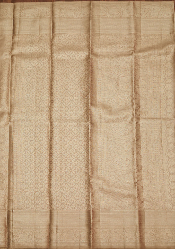 Grey Zariwork Pure Silk Saree
