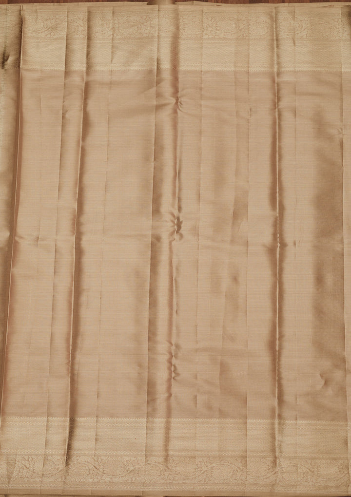 Grey Zariwork Pure Silk Saree