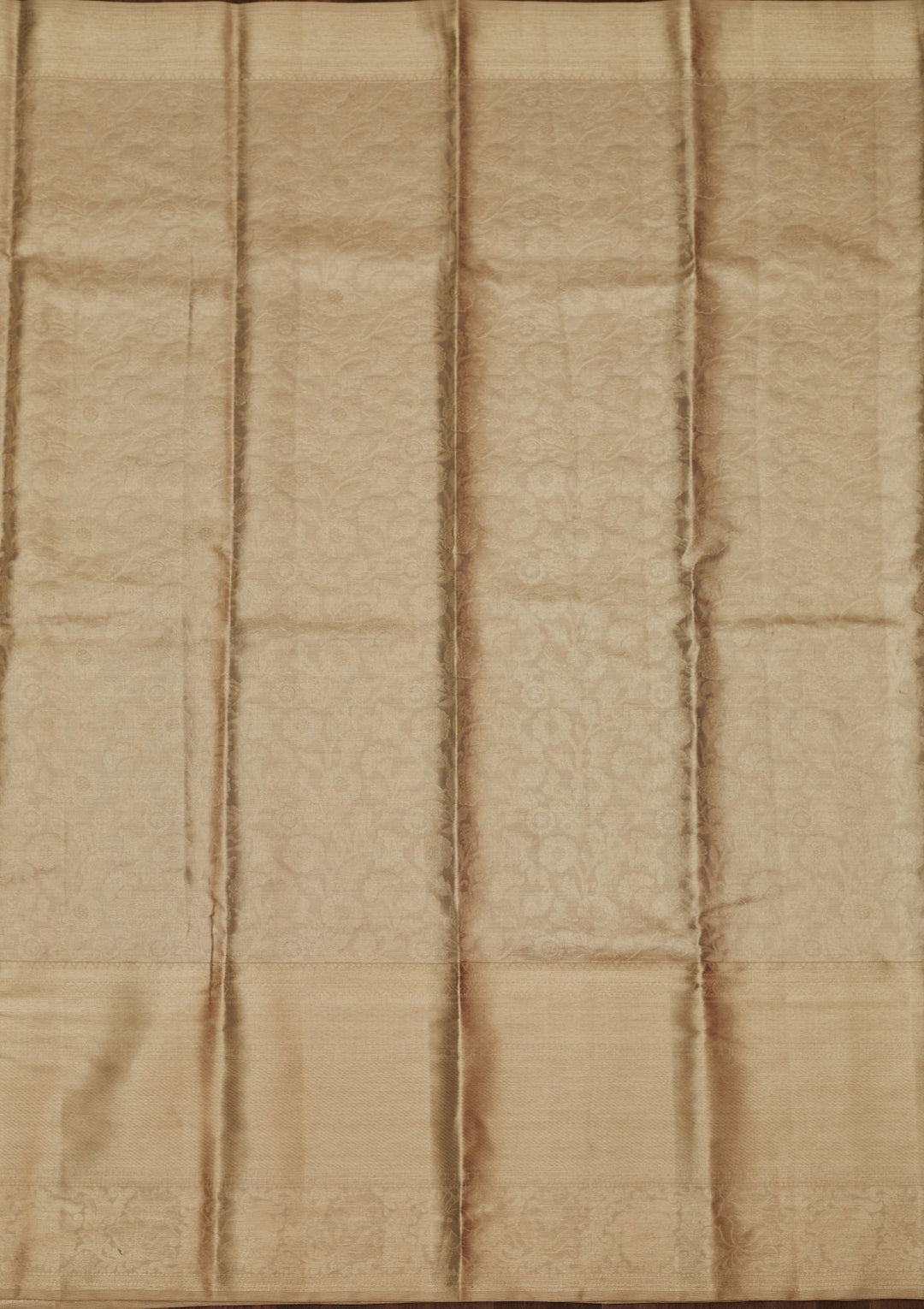 Off White Zariwork Pure Silk Saree