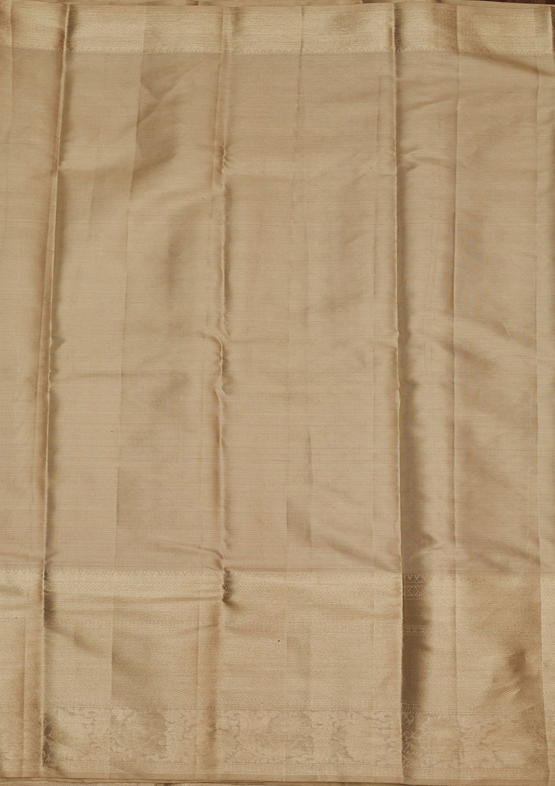 Off White Zariwork Pure Silk Saree