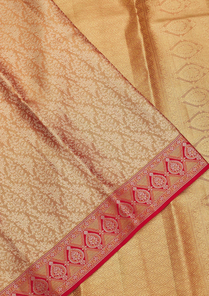 Red Zariwork Pure Silk Saree