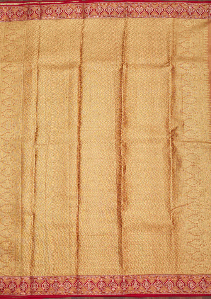 Red Zariwork Pure Silk Saree