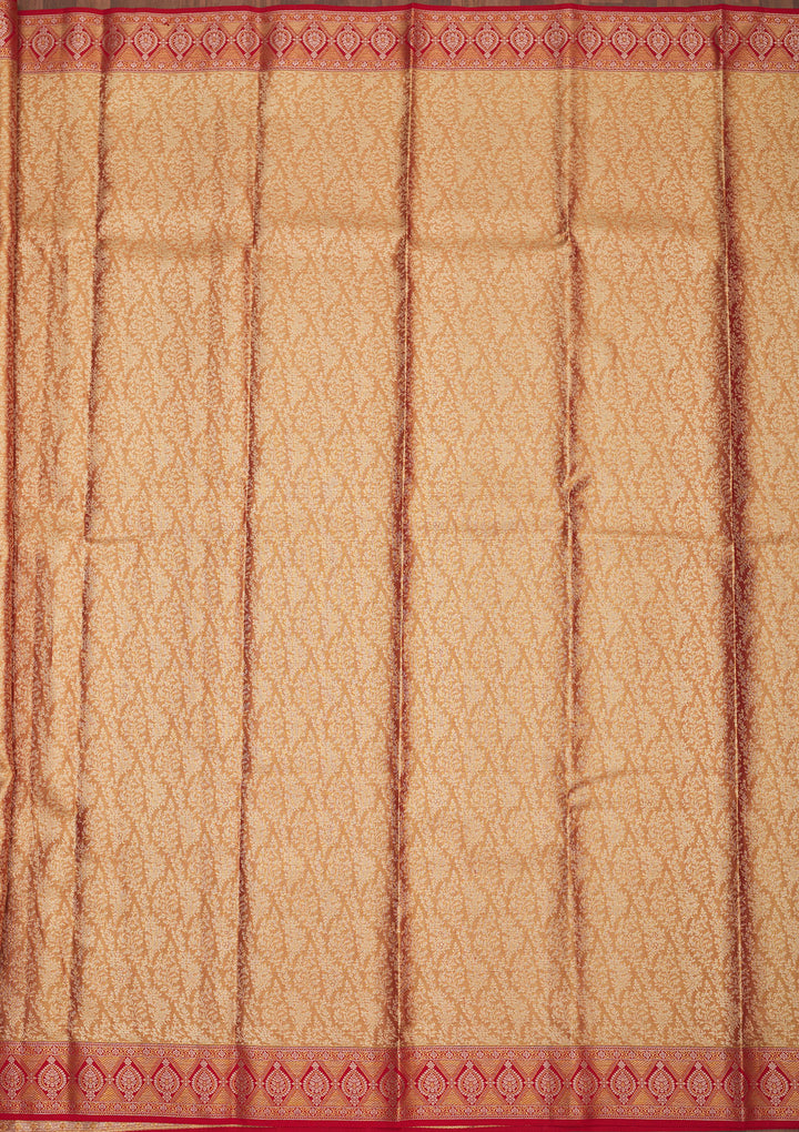 Red Zariwork Pure Silk Saree