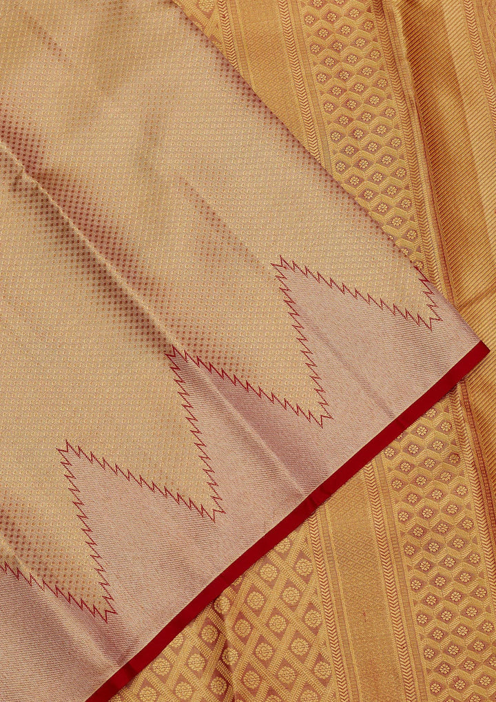Red Zariwork Pure Silk Saree