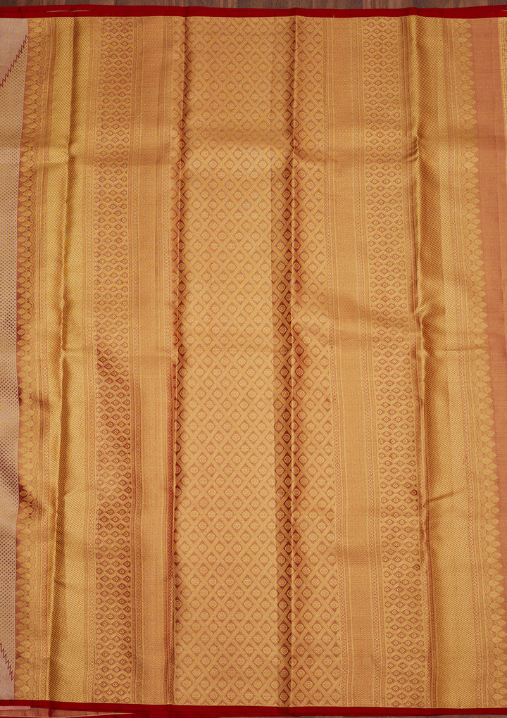 Red Zariwork Pure Silk Saree