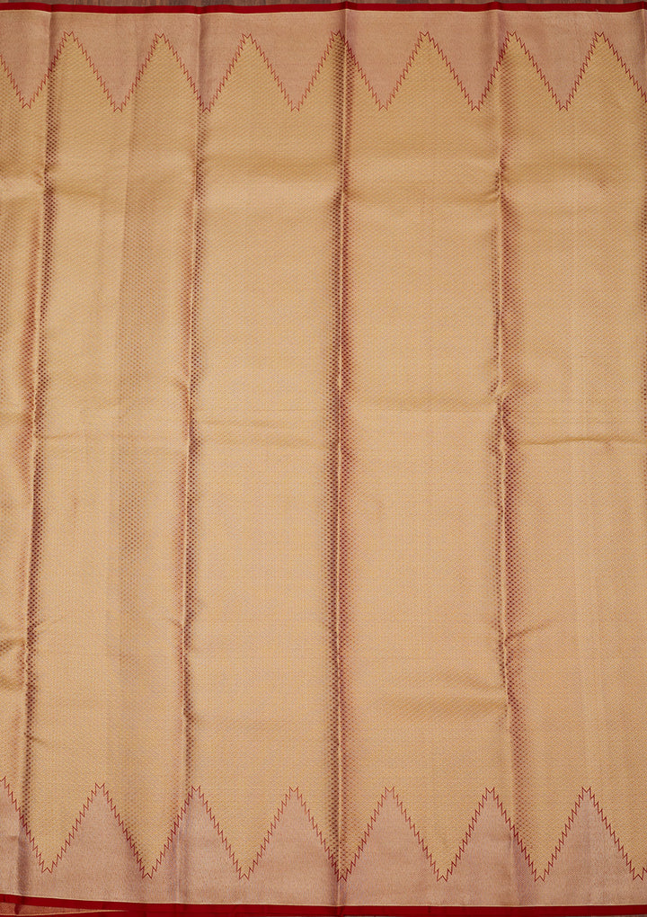 Red Zariwork Pure Silk Saree