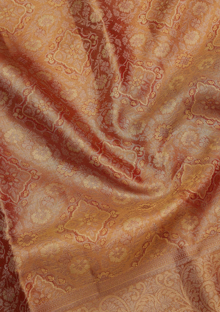 Red Zariwork Pure Silk Saree