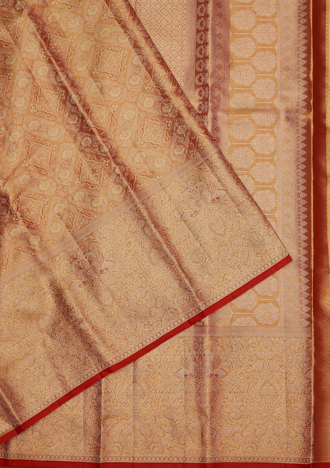 Red Zariwork Pure Silk Saree