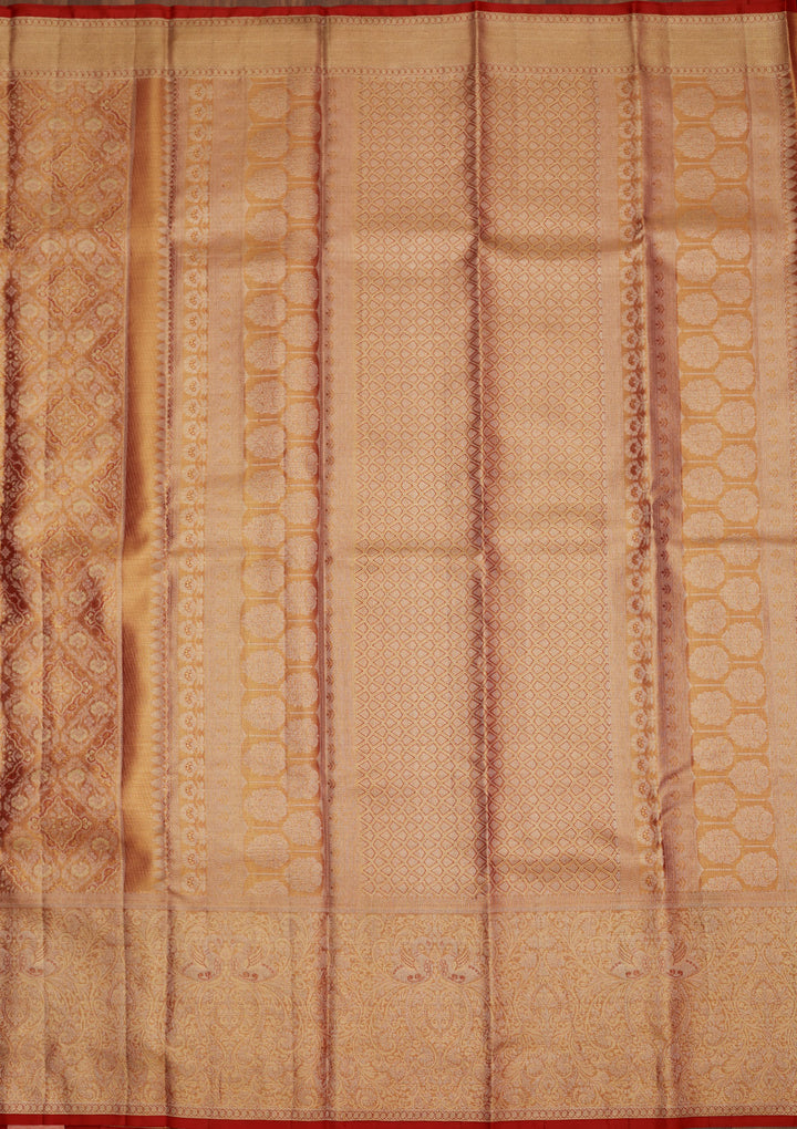 Red Zariwork Pure Silk Saree