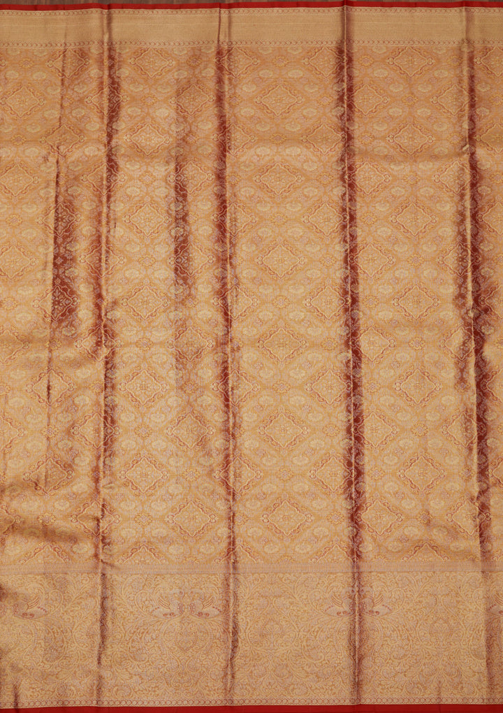 Red Zariwork Pure Silk Saree