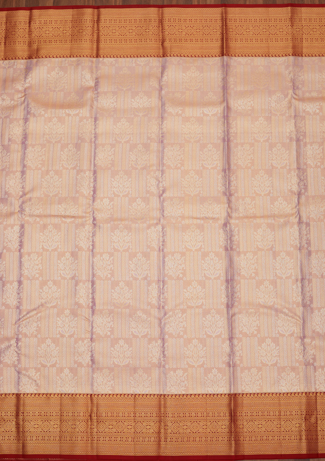 Onion Pink Zariwork Pure Silk Saree