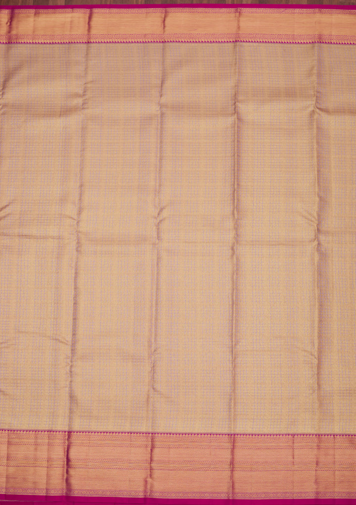 Lavender Zariwork Pure Silk Saree