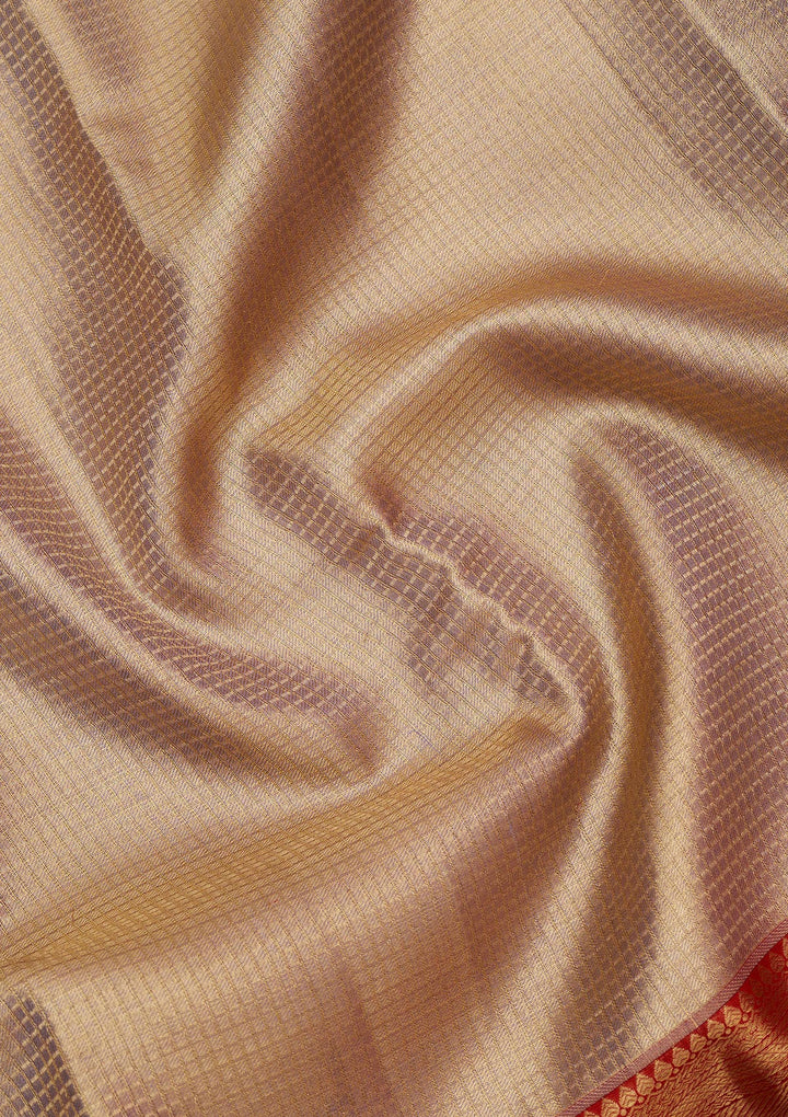 Lavender Zariwork Pure Silk Saree