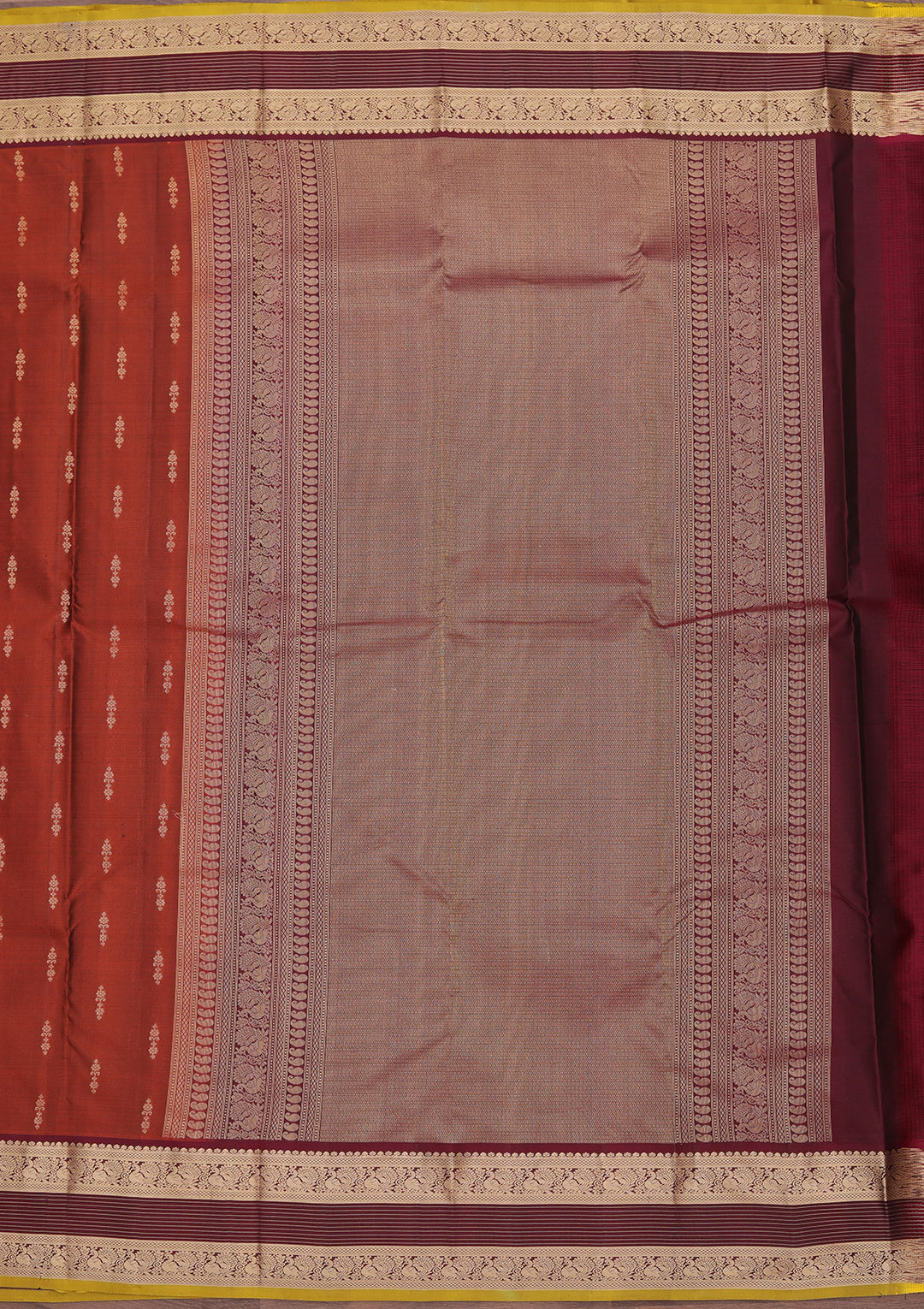 Brown Zariwork Pure Silk Saree