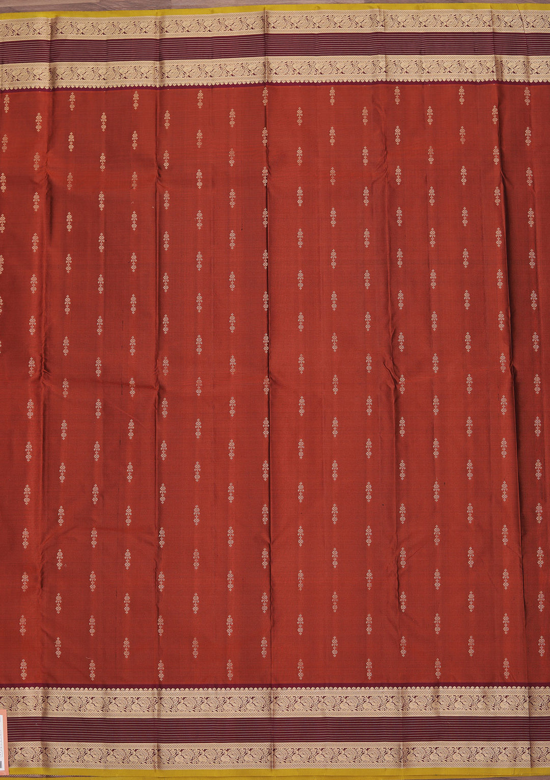 Brown Zariwork Pure Silk Saree