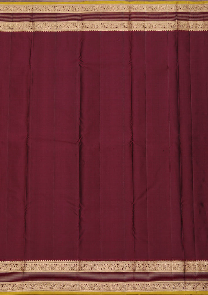 Brown Zariwork Pure Silk Saree