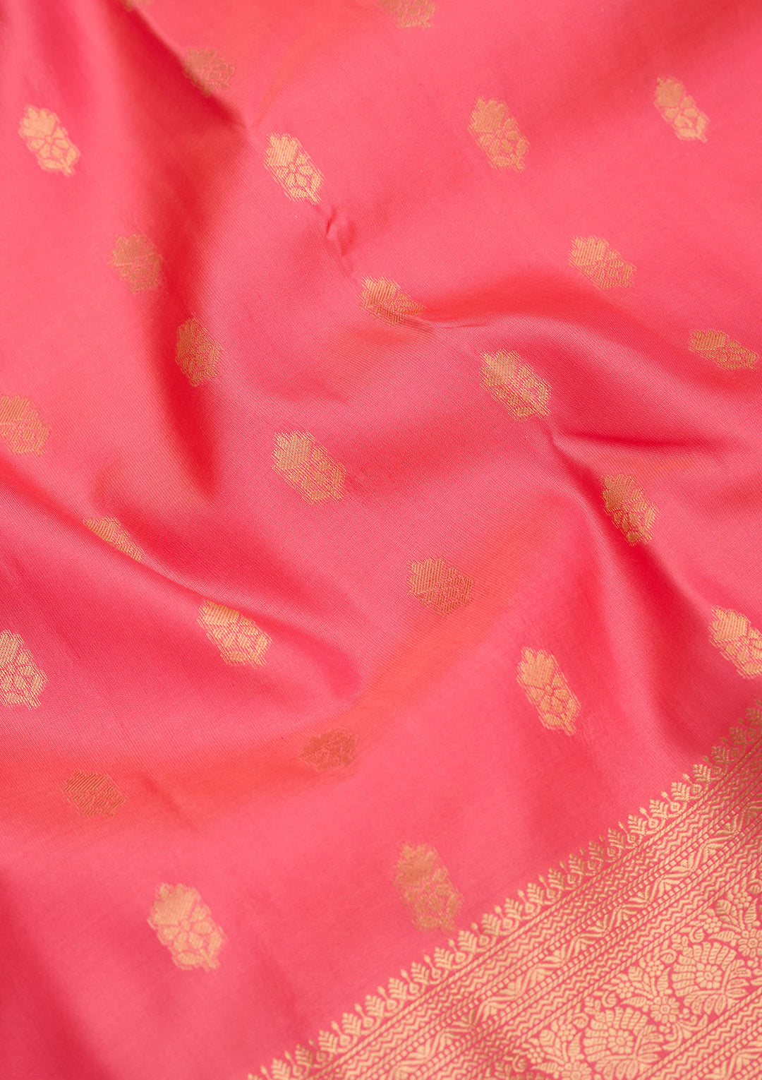Pink Zariwork Pure Silk Saree
