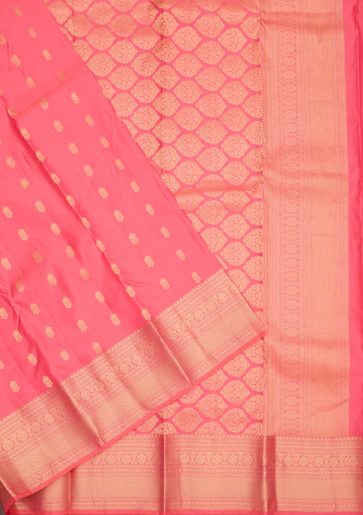 Pink Zariwork Pure Silk Saree