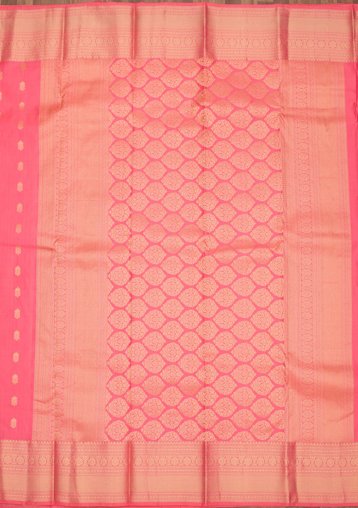 Pink Zariwork Pure Silk Saree